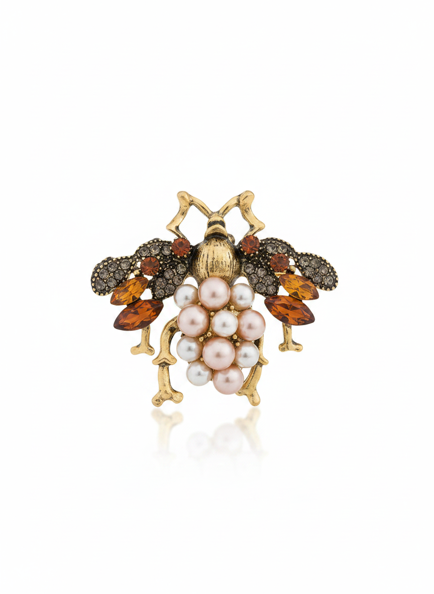 Pearl Bumblebee Brooch