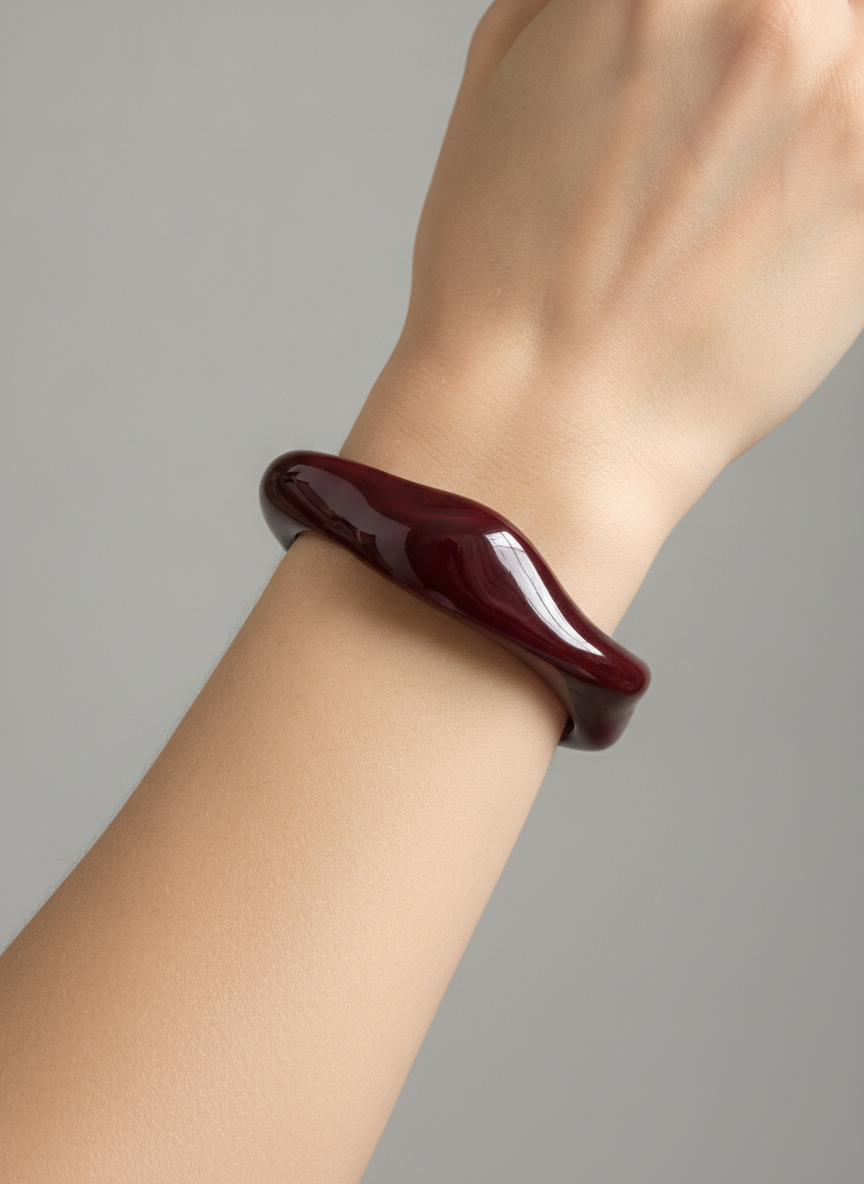 Merlot Wave Bangle