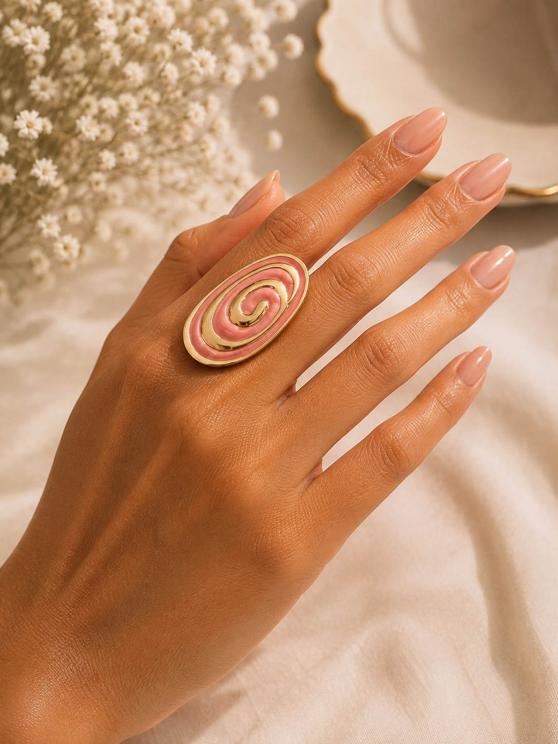 Swirl Statement Ring