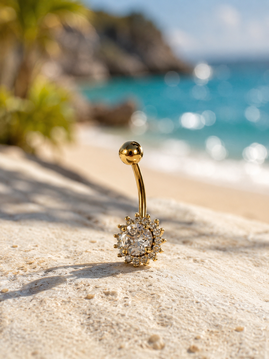 Golden Halo Belly Ring
