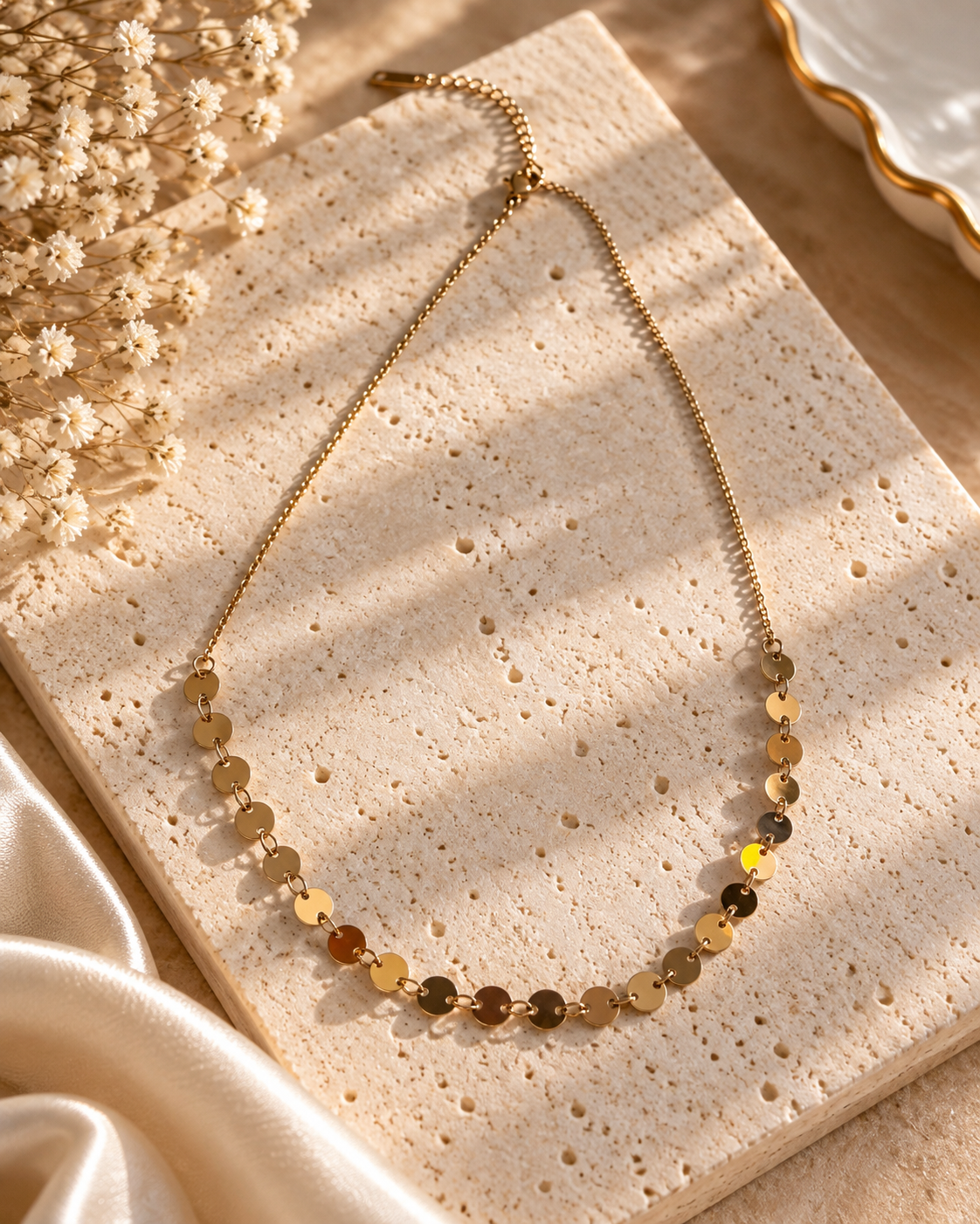 Golden Dots Necklace
