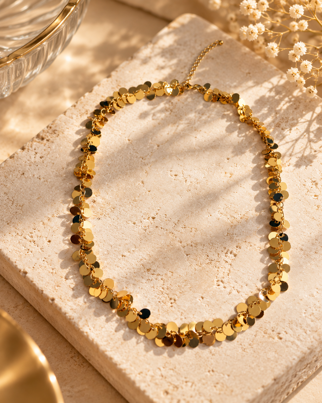 Golden Confetti Necklace