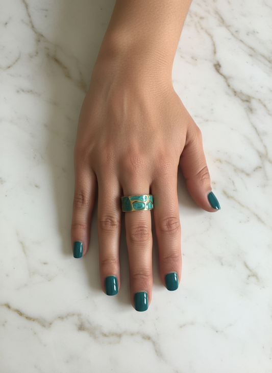 Turquoise Mosaic Ring