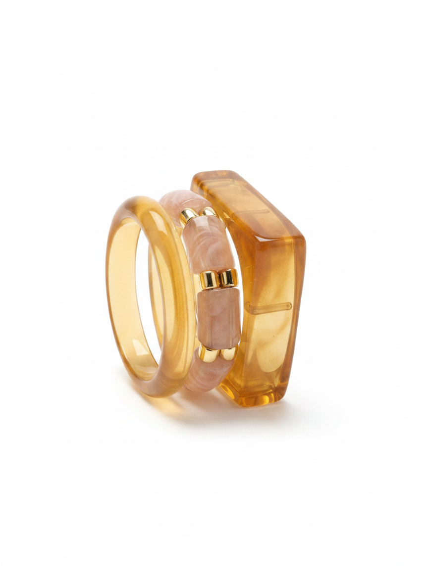 Amber Muse Bangle Set