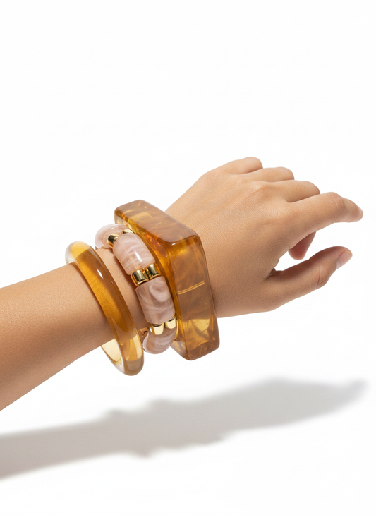 Amber Muse Bangle Set