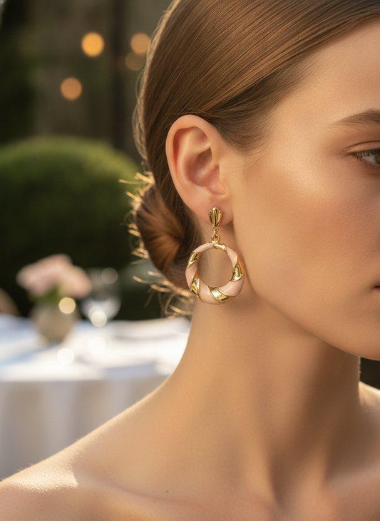 Golden Halo Hoops