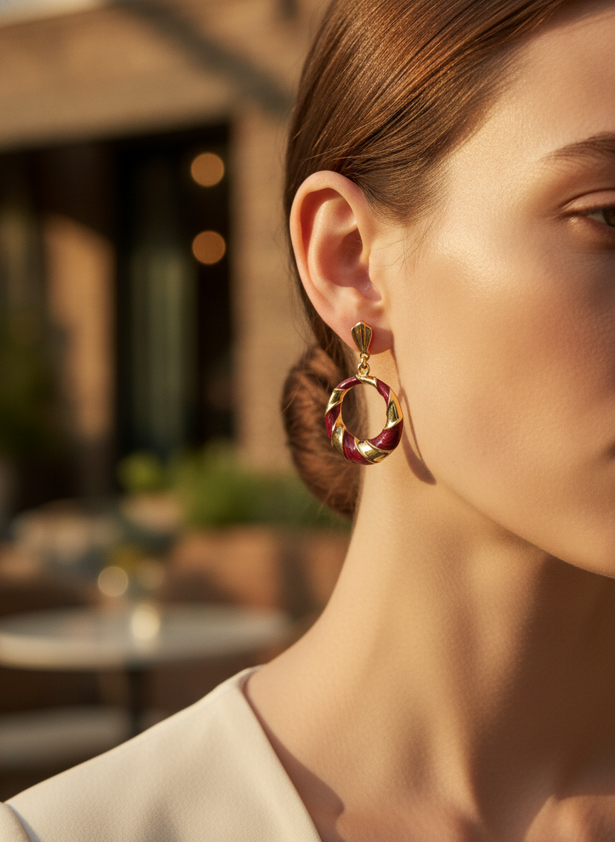 Golden Halo Hoops