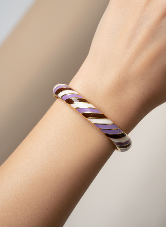 Lilac Twist Bangle