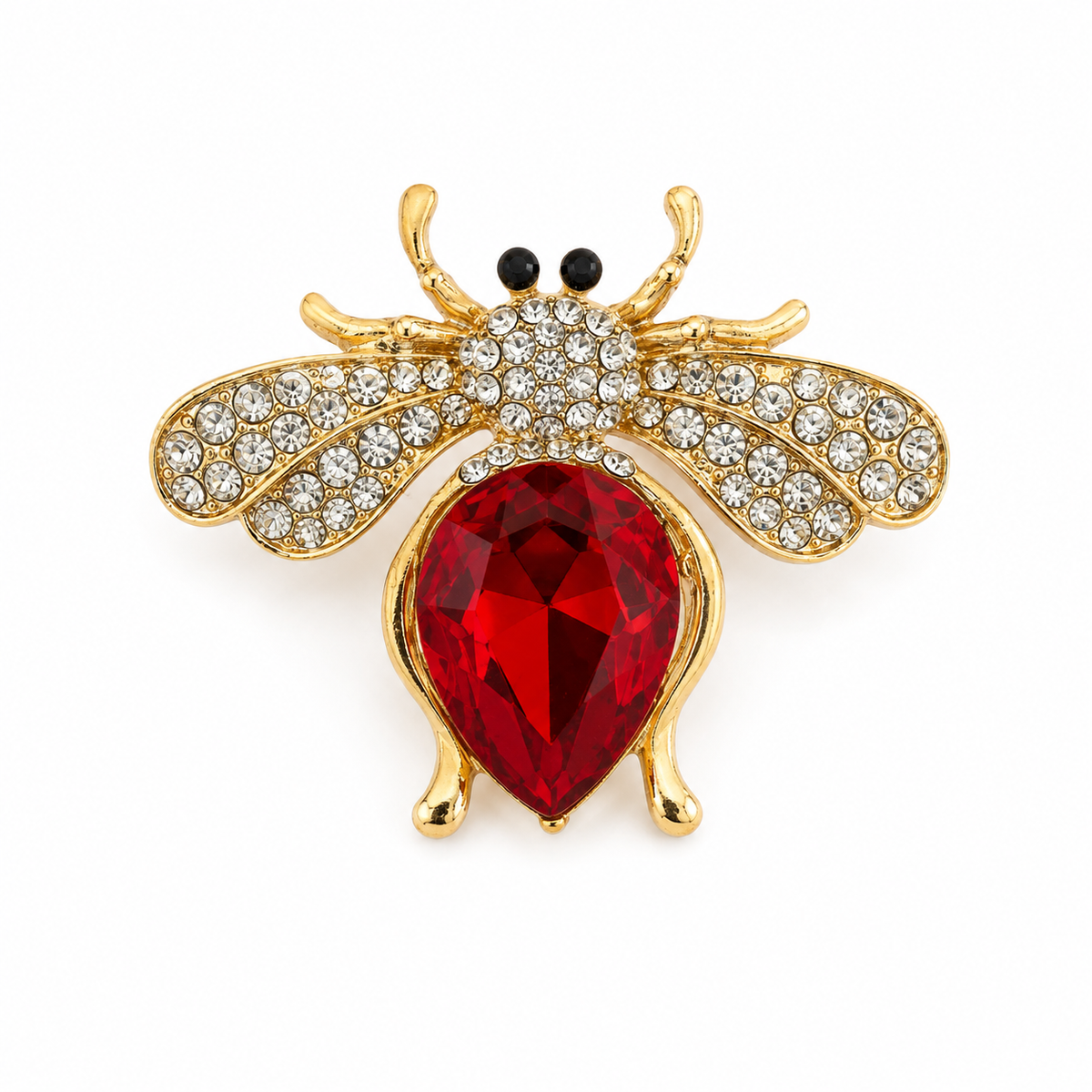 Ruby Empress Bee Brooch