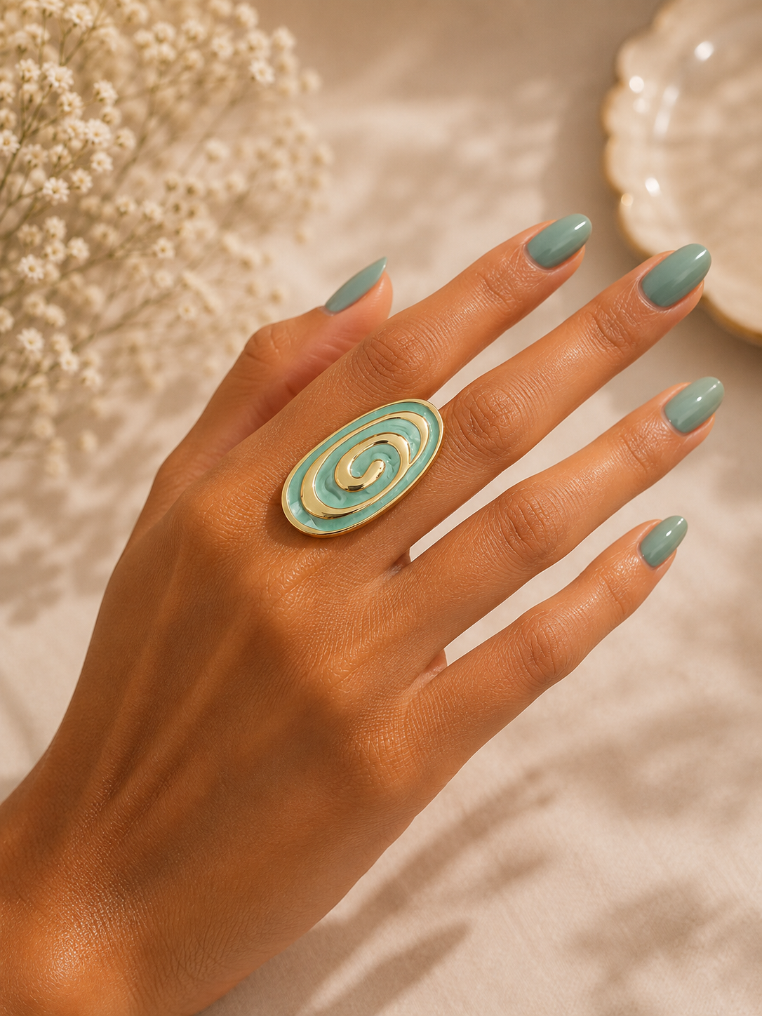 Swirl Statement Ring
