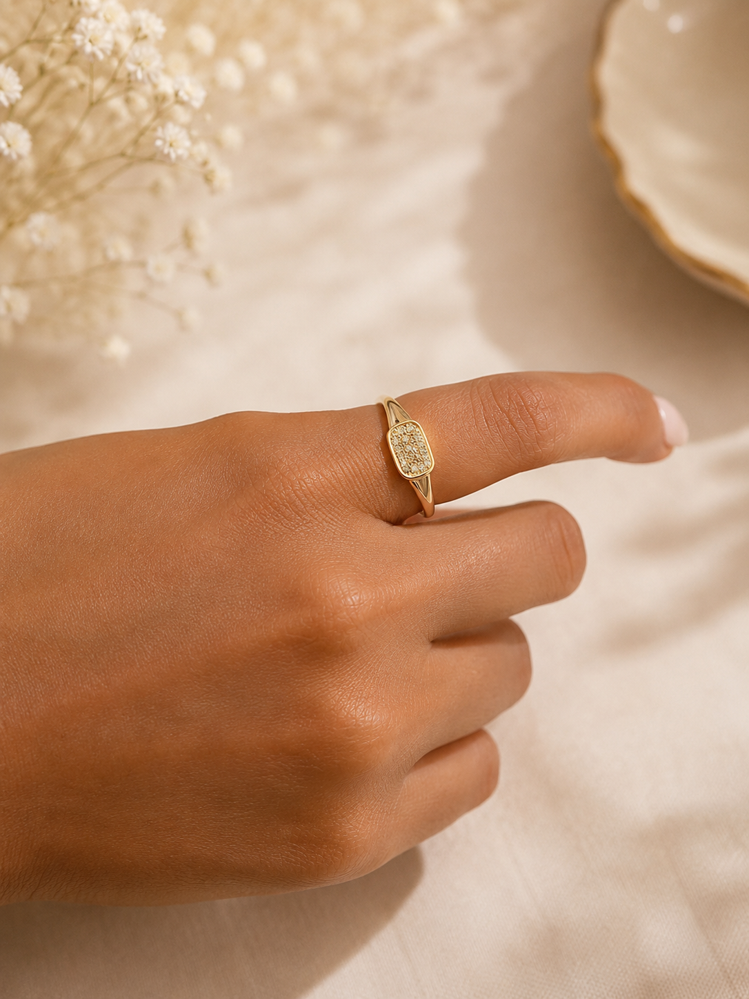 Golden Glow Ring