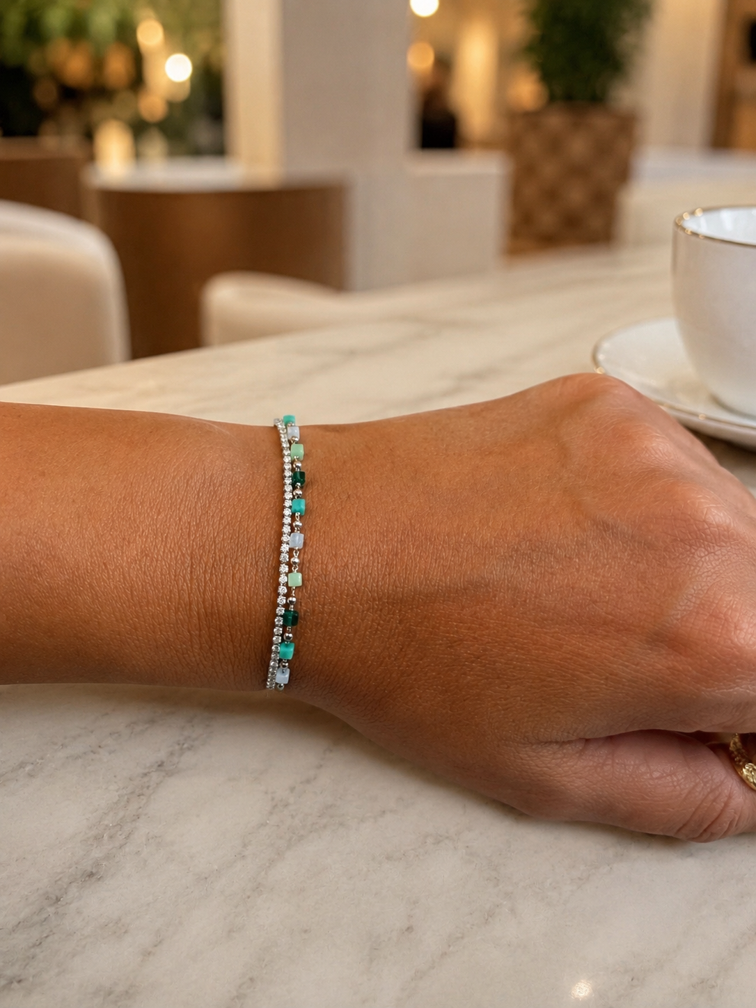 Azure Spark Bracelet